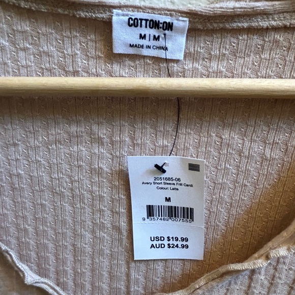 Cotton On Women's Tan Ribbed Crop Top - Picture 3 of 5